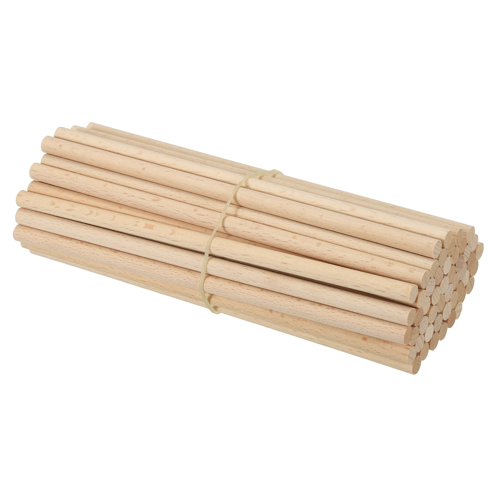 PATIKIL 5/16 x 8 Inch Dowel Rods Wood Sticks, 50 Pcs Unfinished Wooden Dowel Rods Round Dowels Hardwood Sticks for DIY Crafts and Home Decor
