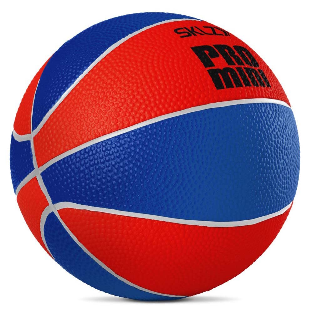 SKLZ Pro Mini Swish Foam Basketball, 12.7 cm Indoor Ball for Kids, Perfect for Home Use, Compatible with Pro Mini Hoops - Soft Foam for Quiet Play, Ideal for Skill Development and Fun, Red/Blue