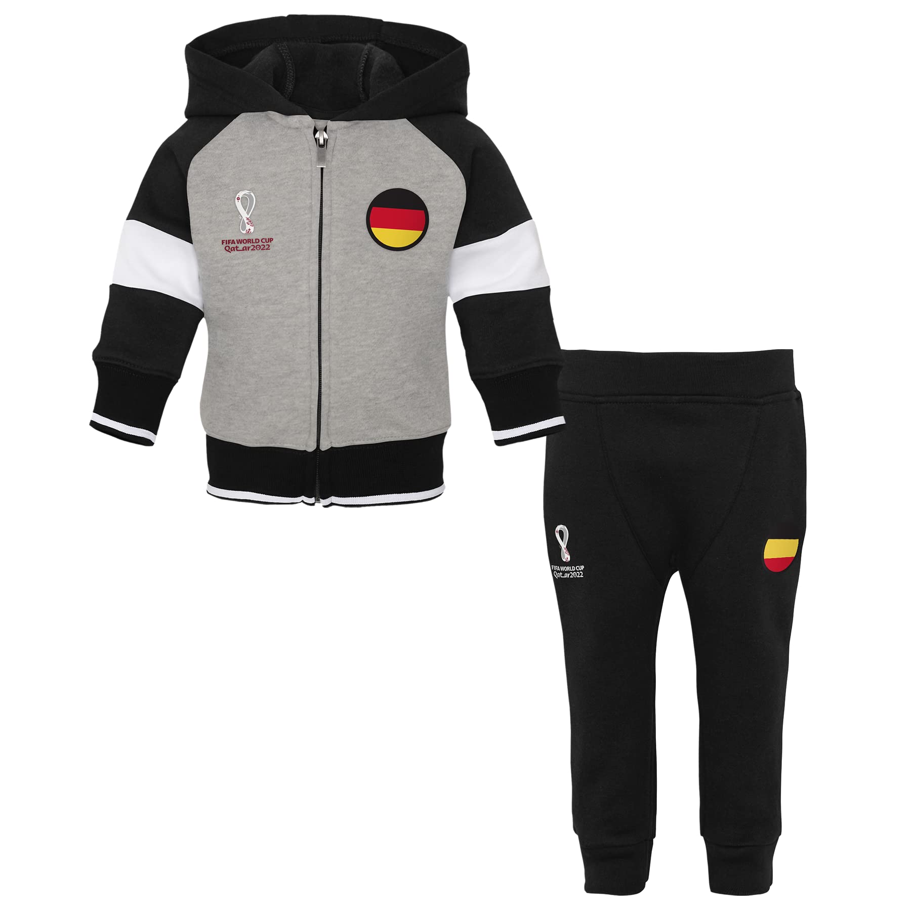 Germany, Official Fifa 2022 Infant Tracksuit Official FIFA World Cup 2022 Infant Tracksuit, Unisex Baby 0-3 Months