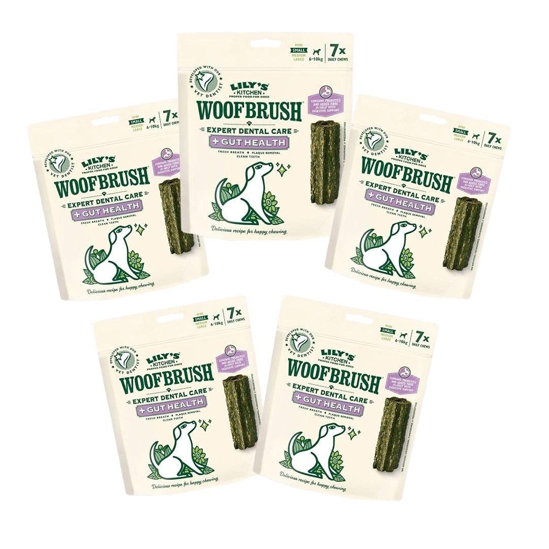 Lily's Kitchen Woofbrush Gut Health Chews (5 Packs x Small)