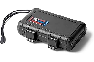 S3 CASE COMPANY S3 Cases T2000 Waterproof Protective Case Mil Spec/USA Made / IP67 Waterproof/Lockable/Airtight/Smell Proof Case Size 6.47" x 4.13" x 1.64" (Black)