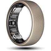 Amazfit Helio Smart Ring, Monitor Sleep/Heart, Water-Resistant, iOS/Android | Subscription Free, Titanium Alloy, Fast 1.4-Hr Charging, Monitor Sleep, Heart Rate &amp; Stress, Size Before You Buy (Size 12)