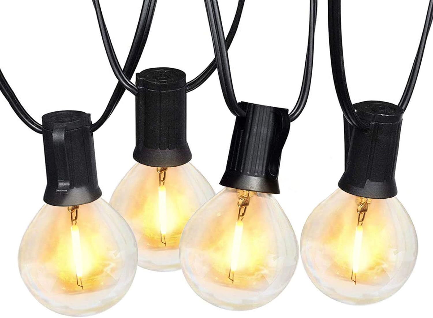 【30er LED Birnen】LED Lichterkette Außen Glühbirnen 10M, LED G40