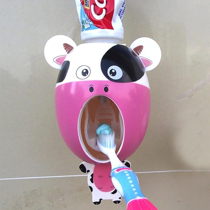 Kids Toothpaste Dispenser, Fashion Hands Free Toothbrush Dispenser Wall