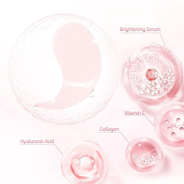 OZFU UNDER EYE PATCHES (30 PAIRS), EYE MASK FOR PUFFY EYES, DARK CIRCLES,BAGS AND WRINKLES WITH COLLAGEN,RELIEVES PRESSURE AND REDUCES WRINKLES
