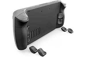 eXtremeRate Interchangeable Back Buttons Bottom Shell for Steam Deck LCD & OLED, Replacement Ergonomic Fingers Grip L4L5 R4R5