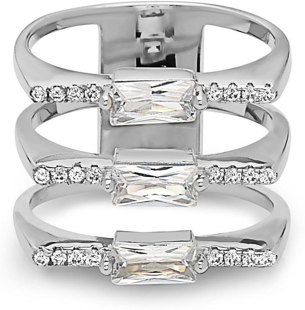 crystal baguette ring