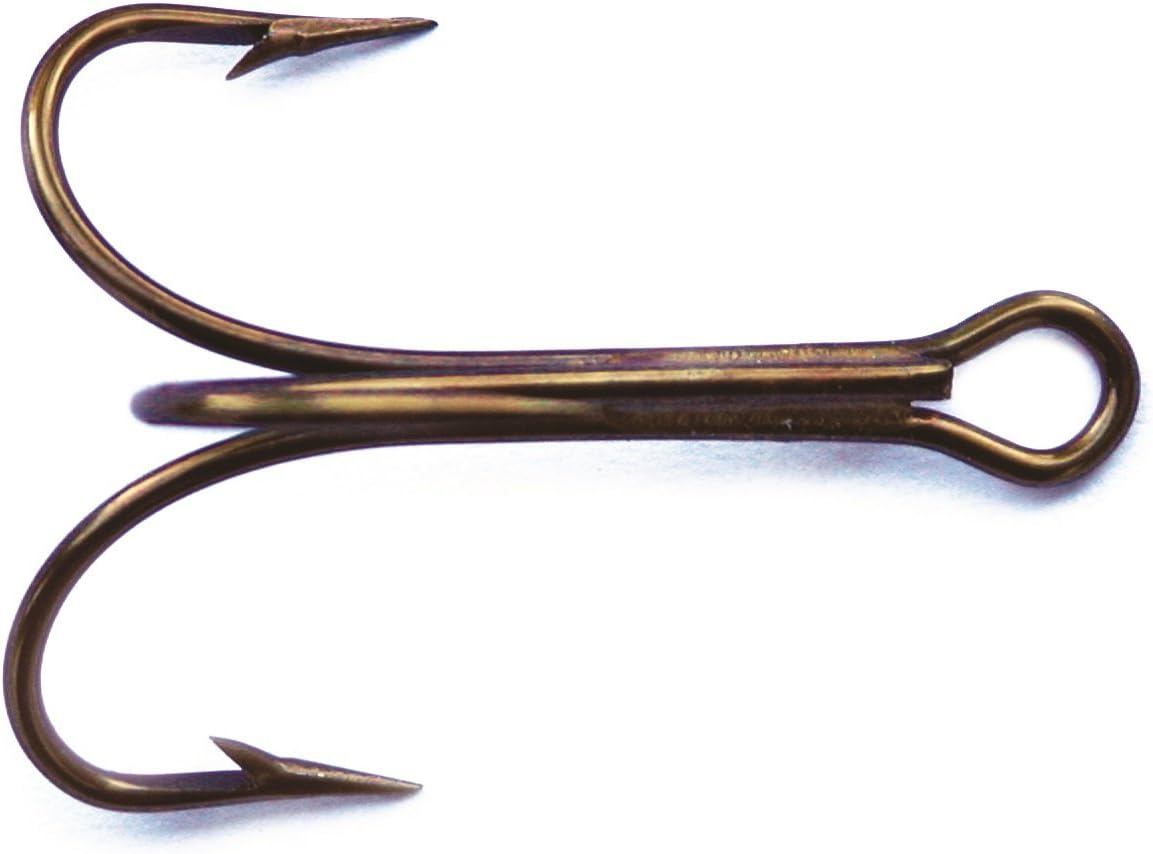 Mustad 3551 Classic Treble Standard Strength Fishing Hooks | Tackle for Fishing Equipment | Comes in Bronz, Nickle, Gold, Blonde Red : Fishing Hooks : Sports & Outdoors