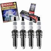 4 pc DENSO Iridium Power Spark Plugs for Hyundai Sonata 2011-13 | 2.0L 2.4L L4, World's smallest 0.4mm iridium tip fires on less voltage - sharper response, 40,000-60,000 mile efficiency.
