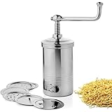 Stainless Steel Sev Chakli Maker / Sancha Machine Indian Snacks / Murukku Maker / Farsan Sev Maker with 5 different Jalis