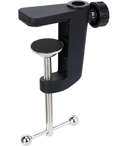 Geekria for Creators Microphone Desk Mount Clamp, Boom Arm Clamps for Adjustable Mic Stand Compatible with TONOR T20, Aokeo AK-35, InnoGear Microphone Arm