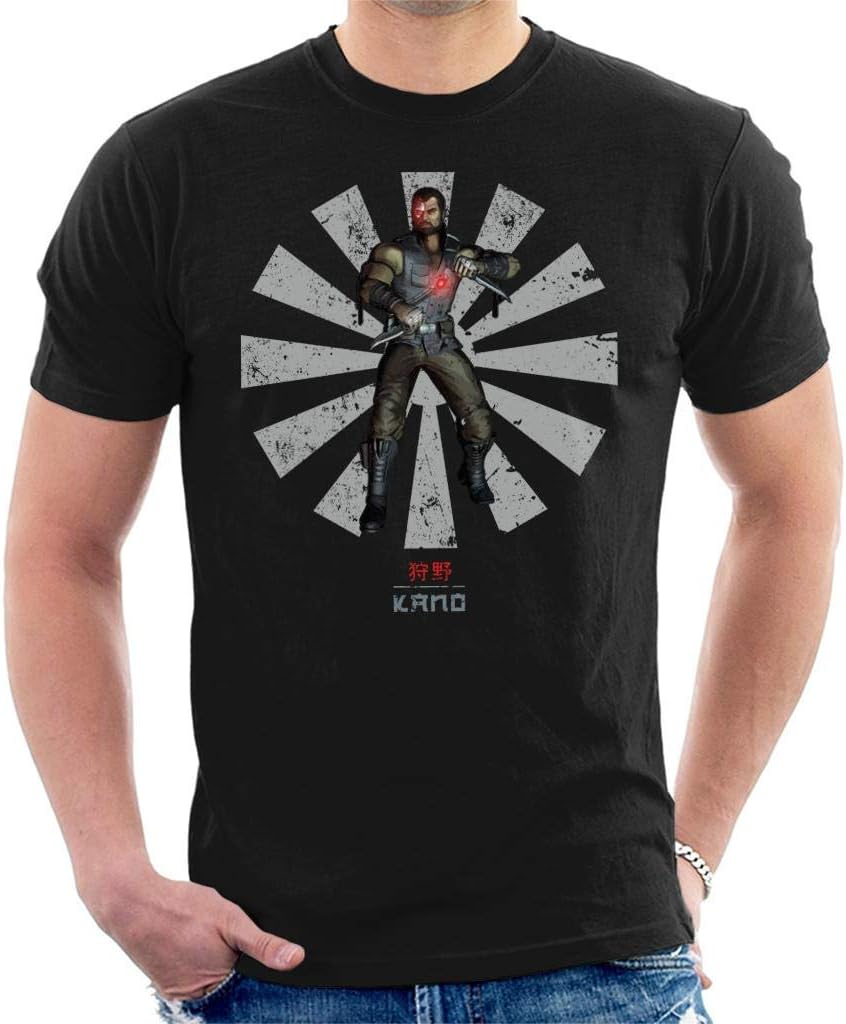 Kano Retro Japanese Mortal Kombat Men's T-Shirt