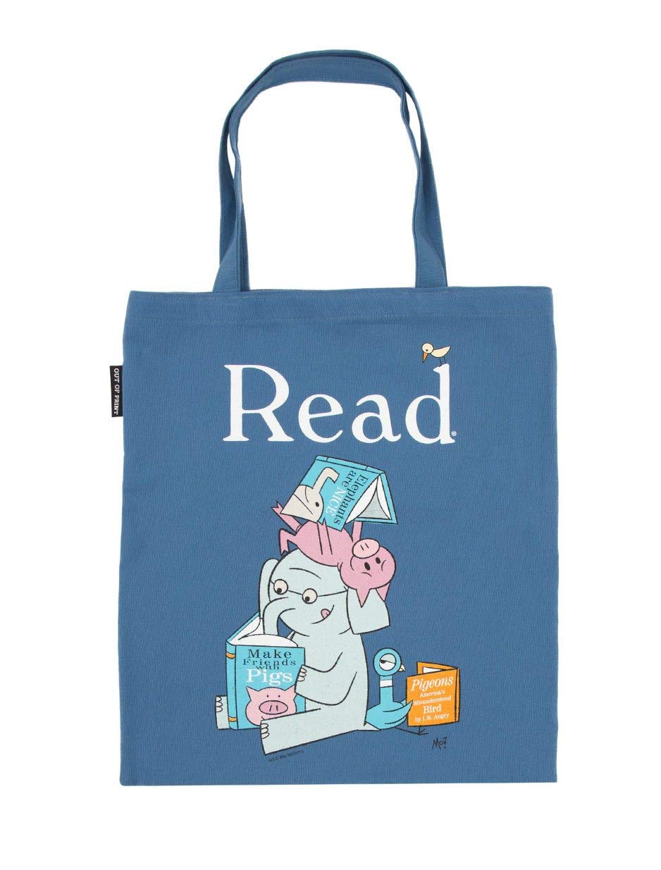 Out of Print Elephant and Piggie Read Tote Bag