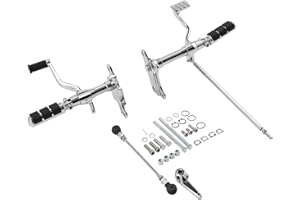 TCT-MOTORPARTS Complete Forward Control Pegs Levers & Linkage Fit For Harley Sportster XL 883 1200 1991-2003 Chrome 2002 2001 2000 1999