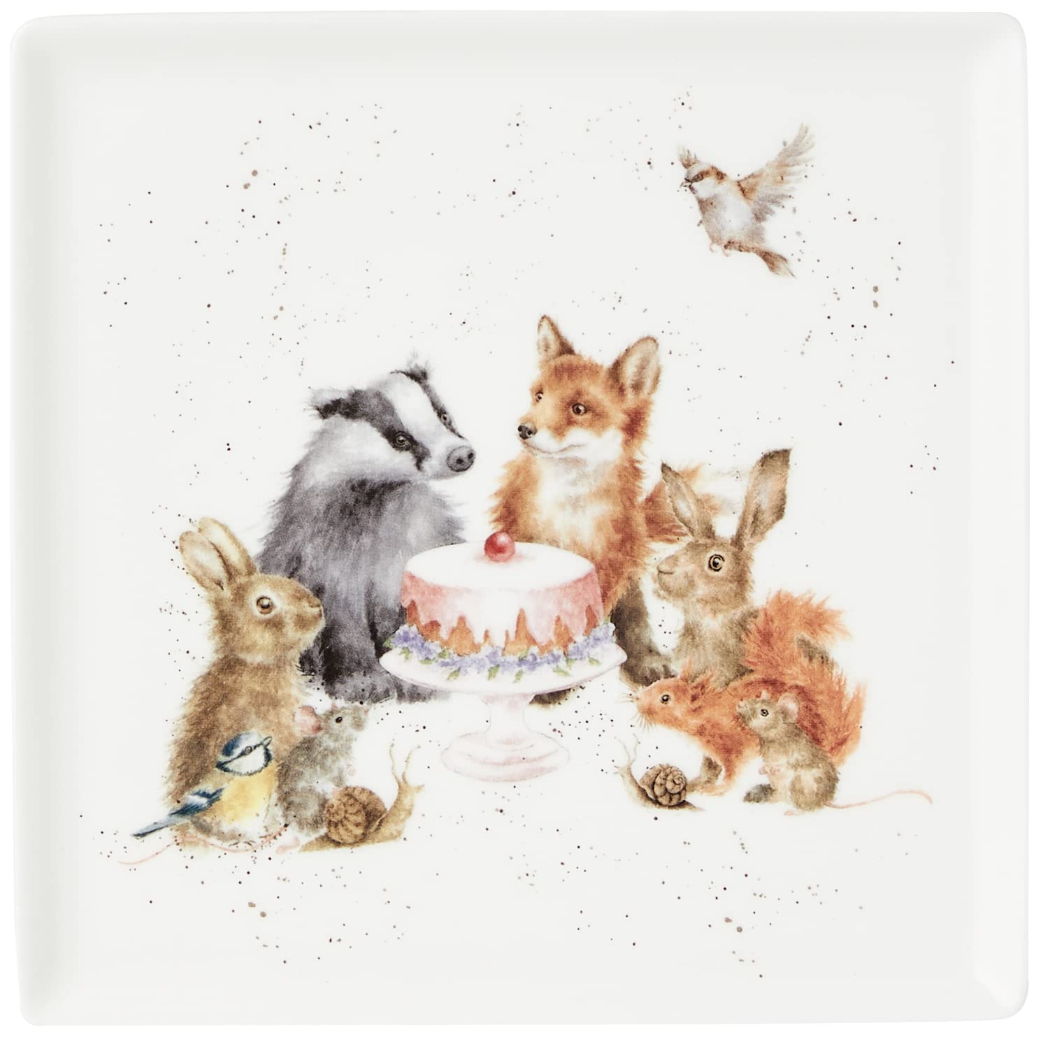 Wrendale Designs - 'Woodland Party' Square Plate