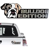 Metal Bulldog 3D Car Emblem, Automotive Decal Sticker for Car Truck Rv Boat Exterior Decoration