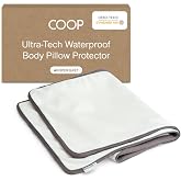 Coop Home Goods Ultra-Tech Body Pillow Protector for Memory Foam Pillows, Waterproof, Body Pillow Covers, Oeko-Tex Certified, Breathable, Zippered Covers, Machine Washable