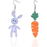 Cute Easter Bunny Earrings for Women Acrylic Easter Basket Eggs Bunny Rabbit Earrings Earrings Jewelry Gift