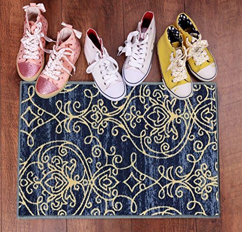 Pix Rugs Allure Collection A40-12 - Non-Slip & Non Microbial Doormats - 18-inch-by-31-inch-(1x2)