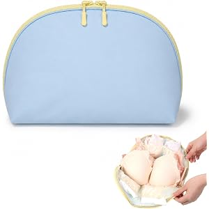 Ajcotahm Travel Underwear Organizer Bag, Portable Luggage Organizer | Large Lingerie Travel Bags Multi-Compartment Storage Ba