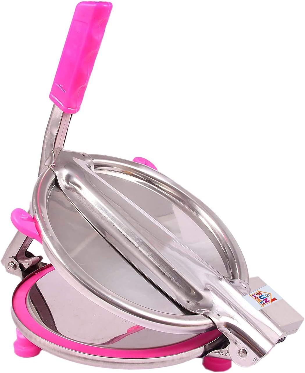 Fun Homes Heavy Quality Iron Puri Maker,Manual Stainless Steel Chapati