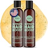 Moerie Ultimate Hair Growth Shampoo – For Longer, Thicker, Fuller Hair - Vegan Friendly Volumizing Hair Products – Paraben & Silicone Free – All Hair Types – Reverse Hair Loss – 8.45 fl oz, Double Set