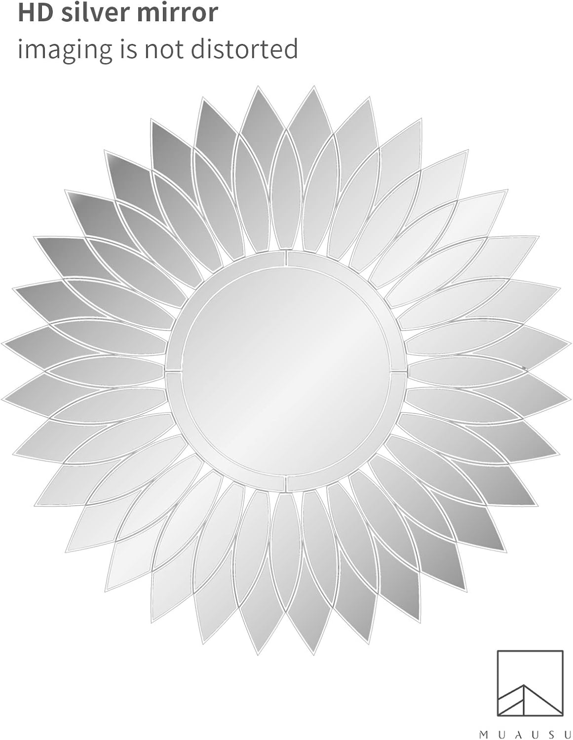 Sunglasses Sunflower Wall Mirror -Sunflower Decorative Wall Mirror 31.5" X 31.5" for Decor Wall Mirror: Furniture & Decor