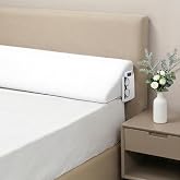 Vekkia King Bed Wedge Pillow for Headboard Gap,Bed Gap Filler 76"x10"x6" | Mattress Gap Filler Wedge ,Close Bed Gap 0-6",Handy Pockets,Stop Pillow Falling Down,Removerable Cover - White