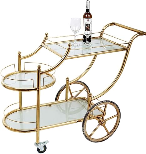 Amazon ローリングバーカート トロリーティーバー現代の金属棚ドリンク酒ローリングラック飲料ワイン家具キッチンバスルームトロリー85 X 40 X 95cm キッチンワゴン 収納カート オンライン通販