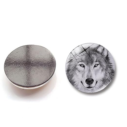 UmerBee Imán para nevera, diseño de lobo con texto en inglés Time ...