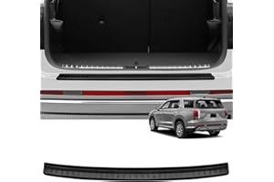 Hugeek Rear Bumper Protector Compatible with Hyundai 2023 2024 2025 Palisade Car Accessories ABS Plastic Material Matte Black Resistant Trunk Door Entry Guards