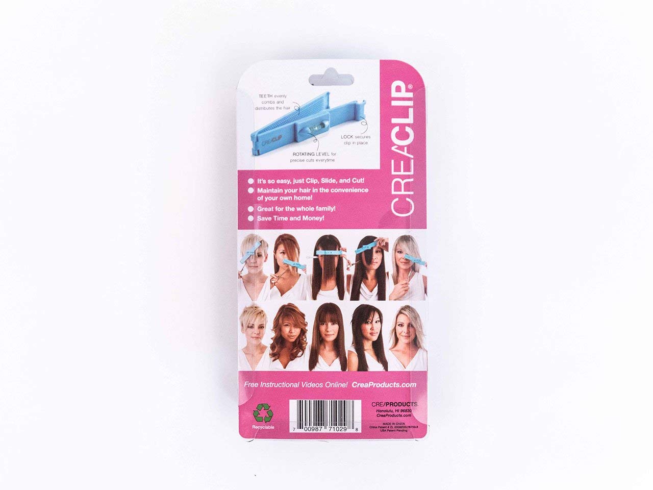 Original CreaClip Bangs and Scissors – As seen on Shark Tank – Professional Hair Cutting Tool : Beauty