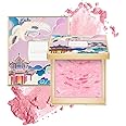 CATKIN Powder Blush for Cheek Blusher Natural Shimmering Blush & Highlight 2 in 1 Creamy Blendable Baked Blush Palette 10g C01 Drunk in Blossom