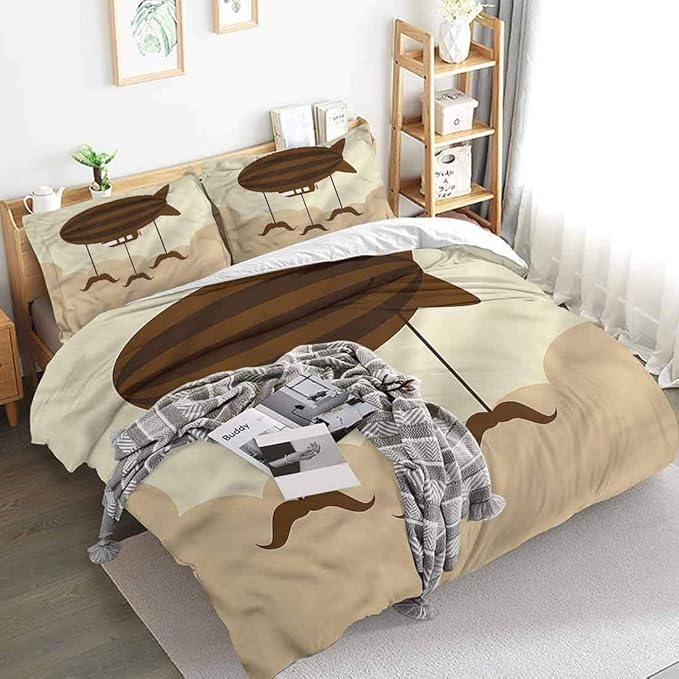 Mozenou Extra Large Duvet Cover Zeppelin Hipster Striped