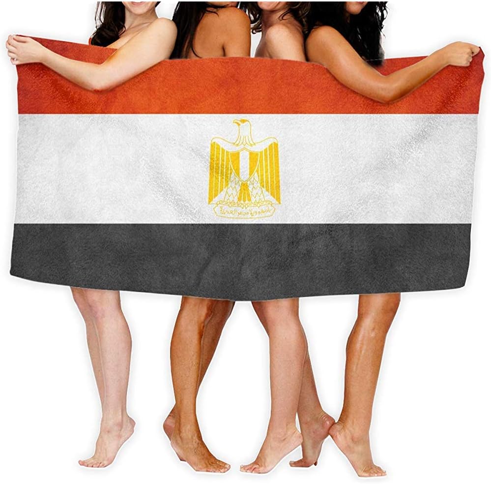 shenhaimojing Beach Towels Striped Egypt Flag Bath Sheets 100% Polyester Camping Large Towel Cover 80X130Cm