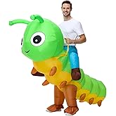Acekar Inflatable Costume For Adults,Inflatable Caterpillar Riding Costume,Halloween Blow up Costume for Women Men Cosplay Parties