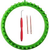 S &amp; E TEACHER'S EDITION Round Knitting Loom Set, Green | For Knitting Hat Scarves Socks, 9.5 Inch Diameter, 36 Pegs