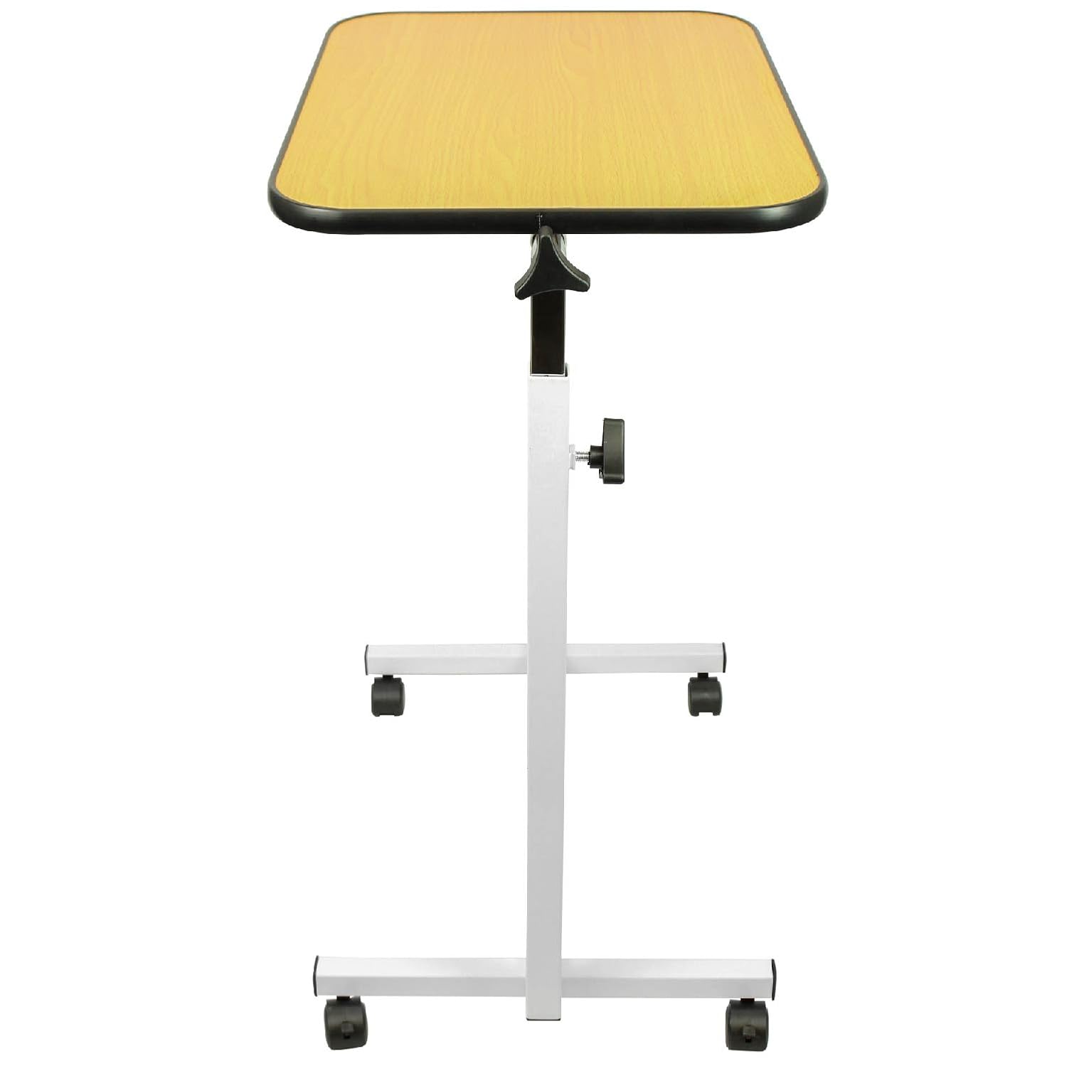 Overbed Table by Vive Swivel Tilt Top Rolling Tray Table