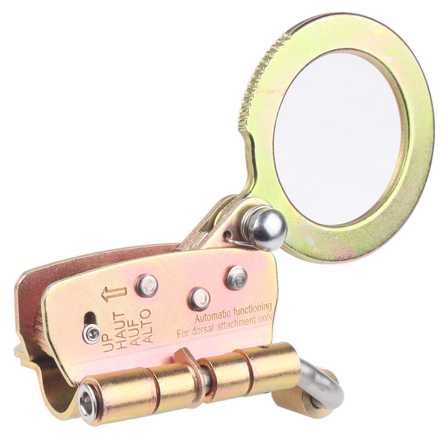 Photo 1 of FHFallArrest Fall Protection Rope Grab with Anti-Panic Feature, Auto-Trail Double Locking Rope Grabs Fall Arrester, Used with 5/8” Lifeline Rope, for Construction, Climbing, Comply to ANSI/OSHA