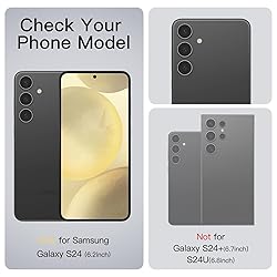 Anqrp Hidden Series Galaxy S24 Case 5G,[No Fall-Off