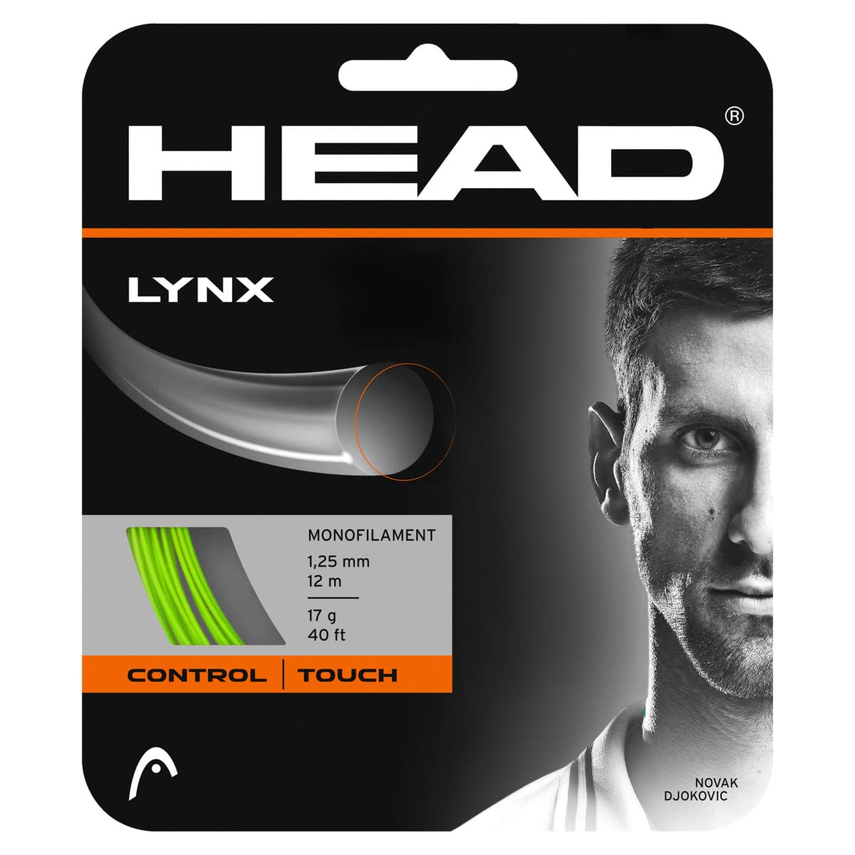 HEAD Unisex - Adult Lynx Set Tennis String, Unisex - Adults, 281784-GE 18, Green, 18