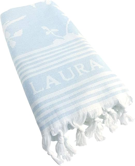 Laura Ashley - Toalla Hammam - Elveden Blue - Algodón - 90 x 180 cm: Amazon.es: Hogar