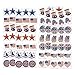 156 Piece Mega Patriotic Toy Novelty Assortment; 72 Patriotic Glitter Tattoos, 12 Patriotic Necklaces, 12 Patriotic Pencils, 12 Patriotic Sticker Sheets; and 48 Erasers.