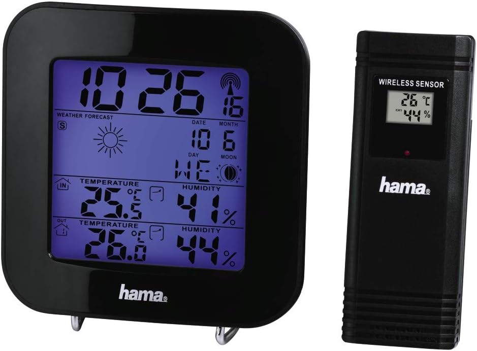 Hama EWS-200 Black Battery - Weather Station (Black, Battery) - Image 3