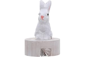 Healeved Wooden Rabbit Pencil Sharpener for, Manual Single Hole Cute Bunny Sharpener for School Classroom