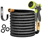 Garden Hose 50 ft - Expandable Water Hose - 8 Functions Durable Zinc Alloy Spray Nozzle For Car, Garden, Lawn, Pet Shower, Plant Watering Hose