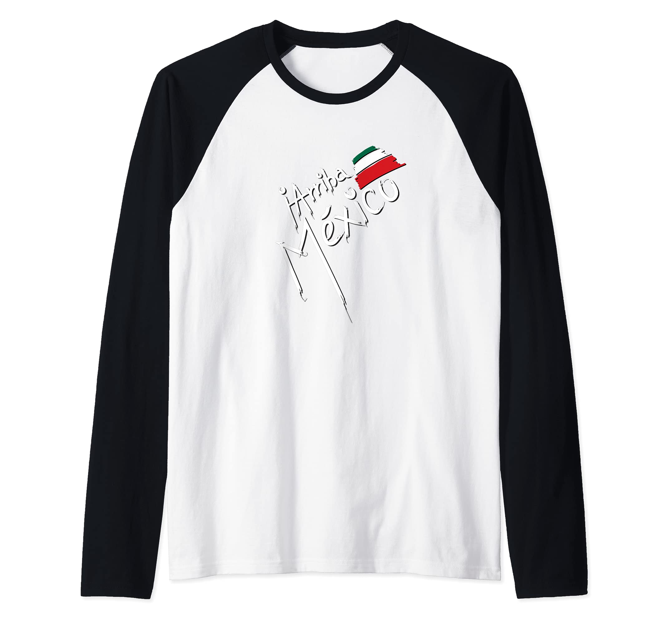 Flag Mexico Raglan Baseball Tee
