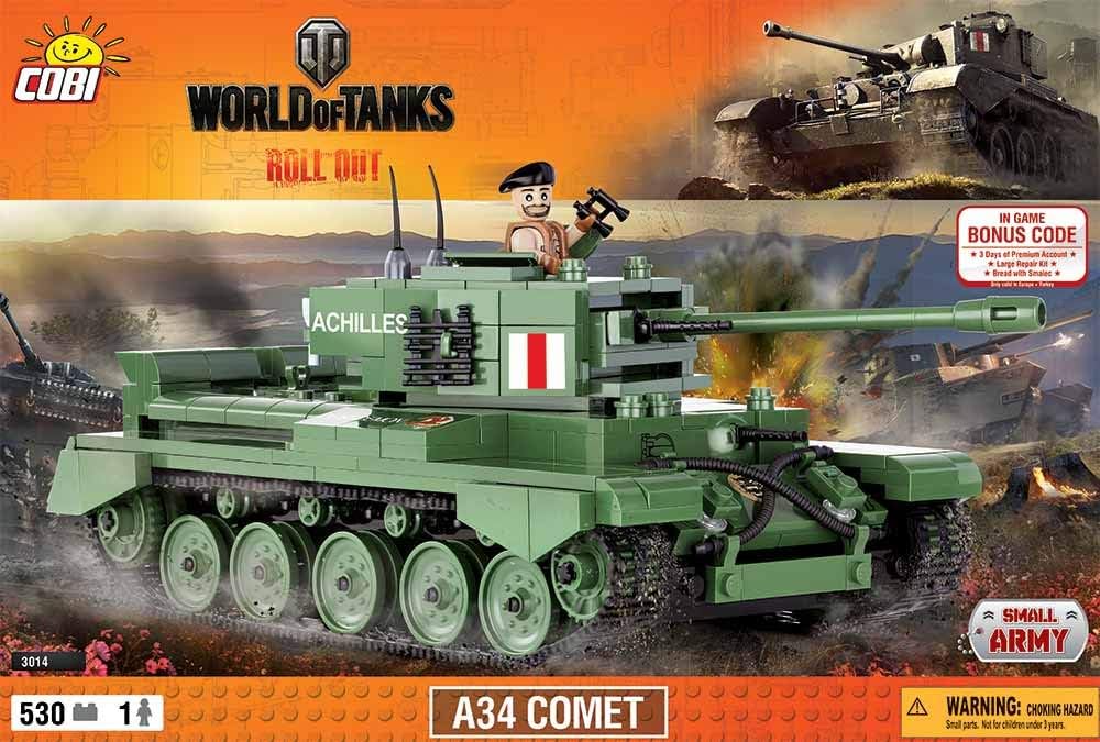world of tanks COBI 3014 A34 Comet Tank Model Kit
