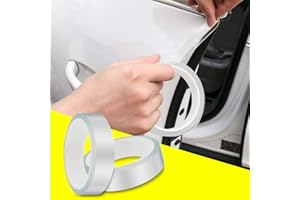 QBUC Car Door Edge Guard Clear Universal Door Sill Protector Car Door Trim Edge Guard Protection Film Anti-Collision Fits for Most Car,0.8in16ft(2cm5m) Transparent