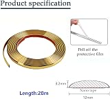 Zayejod 20M White Flexible Moulding Trim 12MM Self-Adhesive Peel & Stick view 2